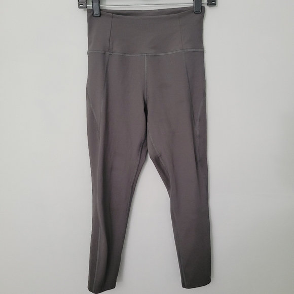 Girlfriend Collective Gray Compressive Cropped Leggings - Picture 1 of 7